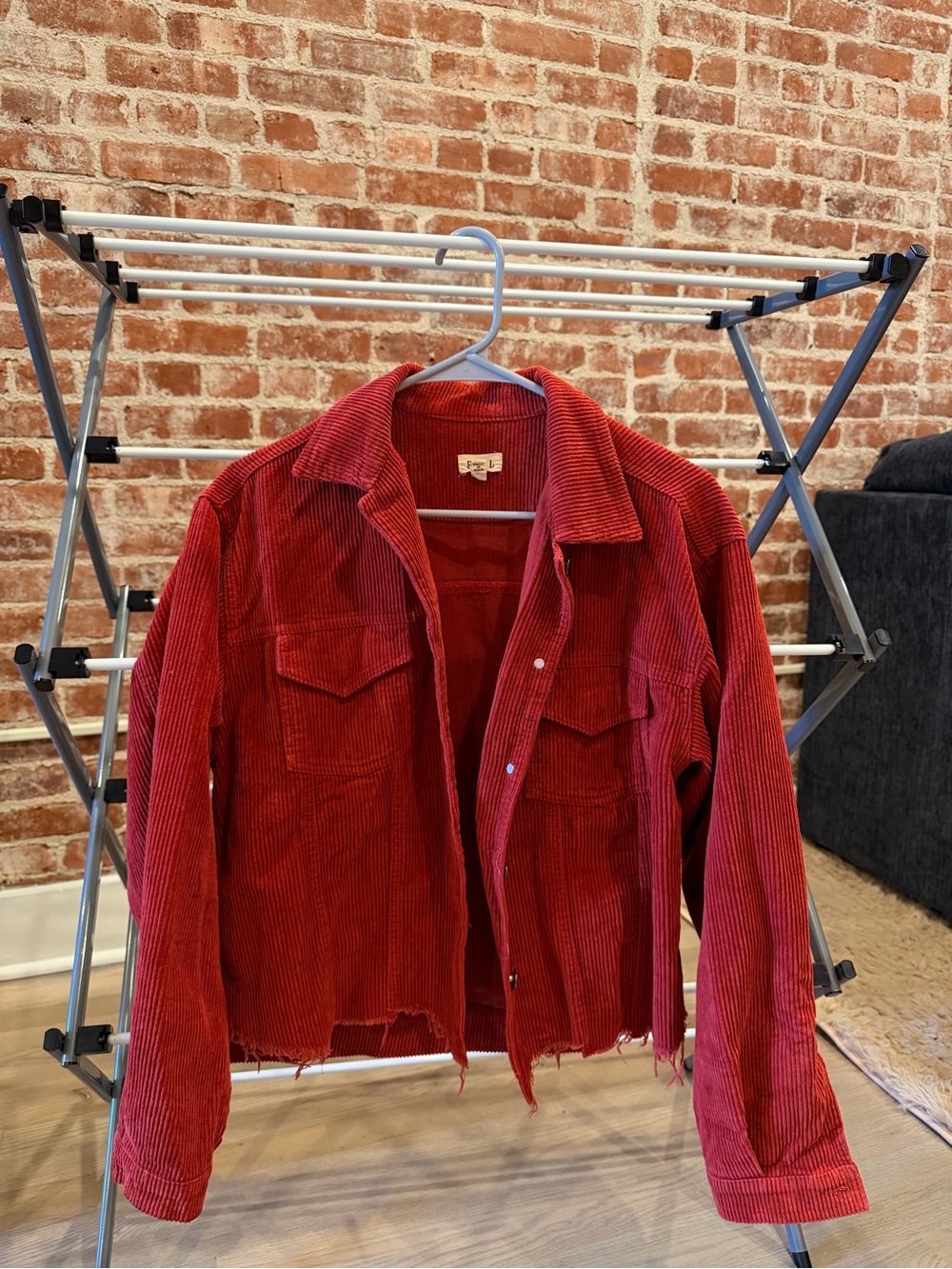 POL Red Corduroy Jacket